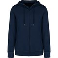 Sudadera organic con cremallera y capucha Washed Navy Blue M