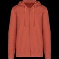 Sudadera organic con cremallera y capucha Washed Pomelo M