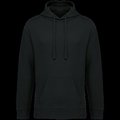Sudadera orgánica con capucha bolsillo y hombros caídos Black XXS