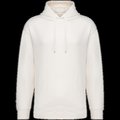 Sudadera orgánica con capucha bolsillo y hombros caídos Ivory M