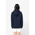 Sudadera orgánica con capucha bolsillo y hombros caídos