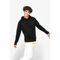 Sudadera orgánica con capucha bolsillo y hombros caídos
