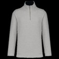 Sudadera punto piqué con cremallera Grey Heather / Navy XXL