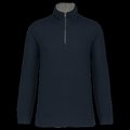 Sudadera punto piqué con cremallera Navy / Grey Heather L