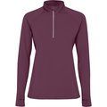 Sudadera técnica mujer con detalles reflectantes Rojo Ciruela M