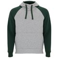 Sudadera unisex bicolor Gris Vigore/Verde Botella 7/8