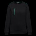Sudadera unisex con bolsillo a zip Black / Kelly Green M