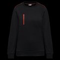 Sudadera unisex con bolsillo a zip Black / Red XL