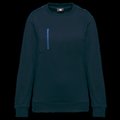 Sudadera unisex con bolsillo a zip Navy / Royal Blue L