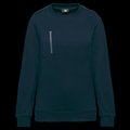 Sudadera unisex con bolsillo a zip Navy / Silver 5XL