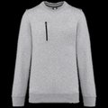 Sudadera unisex con bolsillo a zip Oxford Grey / Black 5Xl