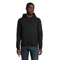 Sudadera Unisex con Capucha 280g Negro/ Negro Opaco S