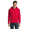 Sudadera Unisex con Capucha Rojo L