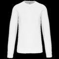 Sudadera Unisex color liso White Xxl
