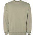 Sudadera unisex cuello redondo Kaki Claro Lavado Xl