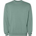 Sudadera unisex cuello redondo Verde Pato Lavado 3Xl