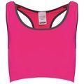 Sujetador deporte sin costuras Fluorescent  Pink / Storm Grey XS/S