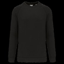 Sudadera algodón cuello redondo felpa Black S