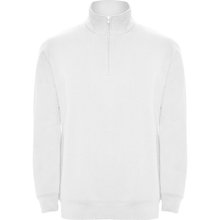 Sudadera Felpa Cuello Alto Blanco Xs