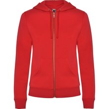 Sudadera de mujer con capucha forrada Rojo S