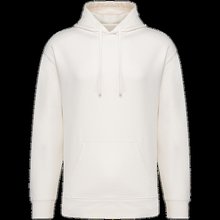 Sudadera orgánica con capucha bolsillo y hombros caídos Ivory Xxs