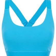 Sujetador deportivo con cierre de ganchos Turquoise Blue Xxs