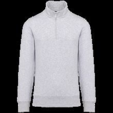 Sudadera 1/4 Cremallera Algodón Ash Heather Xs
