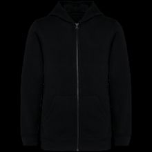 Sudadera infantil con capucha y cremallera Black 4/6 Ans