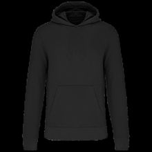Sudadera capucha algodón orgánico niños Black 4/6 Ans