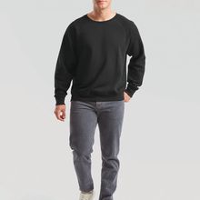 Sudadera manga raglán Black S
