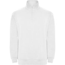 Sudadera Felpa Cuello Alto Blanco S