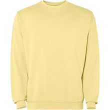Sudadera unisex cuello redondo Amarillo Sweet Lavado Xs