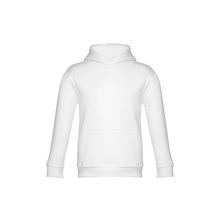 Sudadera unisex para niños con capucha Blanco 10