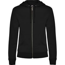Sudadera de mujer con capucha forrada Negro S