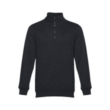 Sudadera unisex con cremallera Negro L