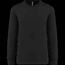 Sudadera sencilla cuello redondo Black Xs