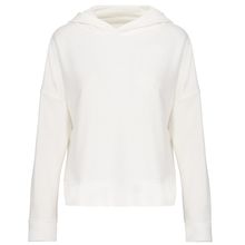 Sudadera algodón orgánico capucha mujer Off White S/M