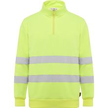 Sudadera Alta Visibilidad Cuello Alto Amarillo Fluor S