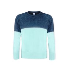 Sudadera Bicolor Unisex Azul Xs