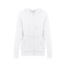 Sudadera Cremallera Mujer con Capucha Blanco L
