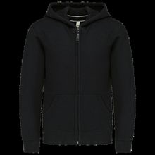 Sudadera infantil con cremallera y capucha Black 6/8 Ans
