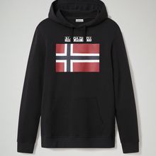 Sudadera con Logotipo de bandera impreso Black S