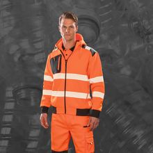 Sudadera de seguridad reciclada reflectante Fluorescent Orange S