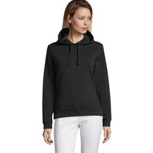 Suéter Mujer con Capucha 280g Negro L