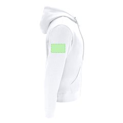 Sudadera Capucha Cremallera adulto de Algodón Orgánico | Area 4 | 80 x 50