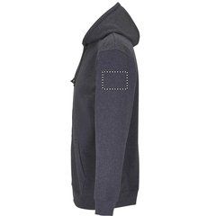 Sudadera con Cremallera y Capucha | Brazo Izquierdo | 100 x 70