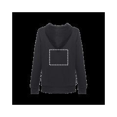 Sudadera Mujer con Capucha 2 Bolsillos | Espalda | 240 x 200