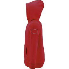 Sudadera Niño con Capucha 260g | Brazo Izquierdo | 60 x 50