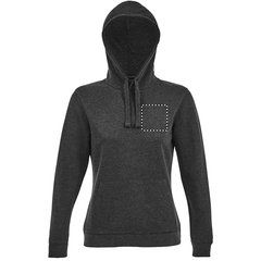 Suéter Mujer con Capucha 280g | Pecho | 100 x 100