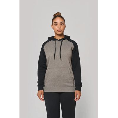 Sudadera bicolor con capucha
